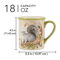 Certified International Woodland Critters 4-pc. Holiday Coffee Mug
