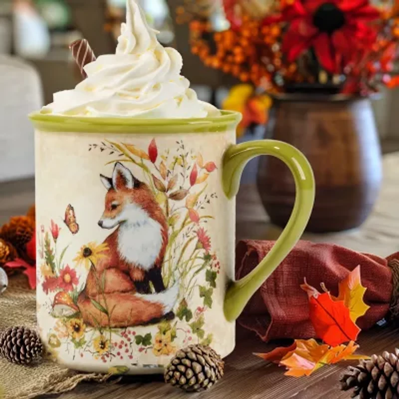 Certified International Woodland Critters 4-pc. Holiday Coffee Mug