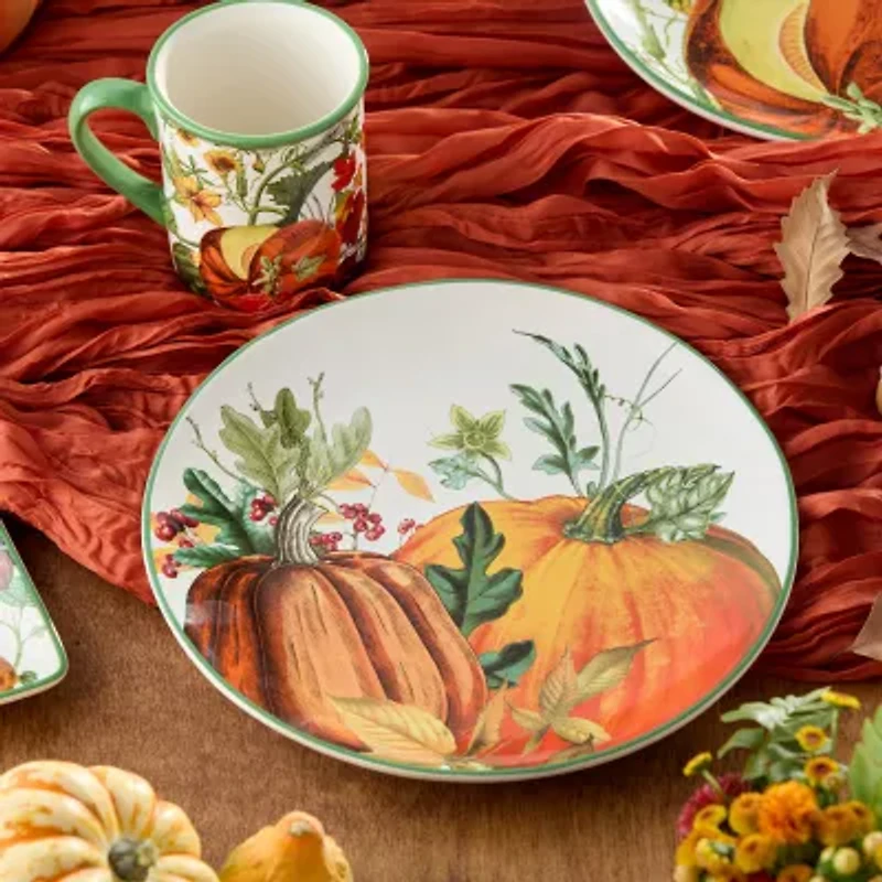 Certified International Harvest Fields 4-pc. Ceramic Dinner Plate