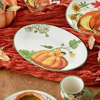 Certified International Harvest Fields Ceramic Serving Platter
