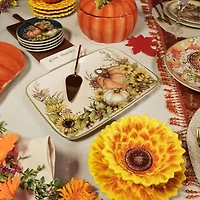 Certified International Autumn Breeze Serving Platter