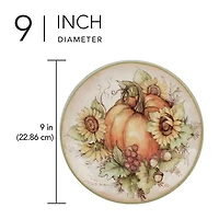 Certified International Autumn Breeze 4-pc. Earthenware Salad Plate