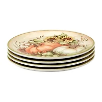 Certified International Autumn Breeze 4-pc. Earthenware Salad Plate