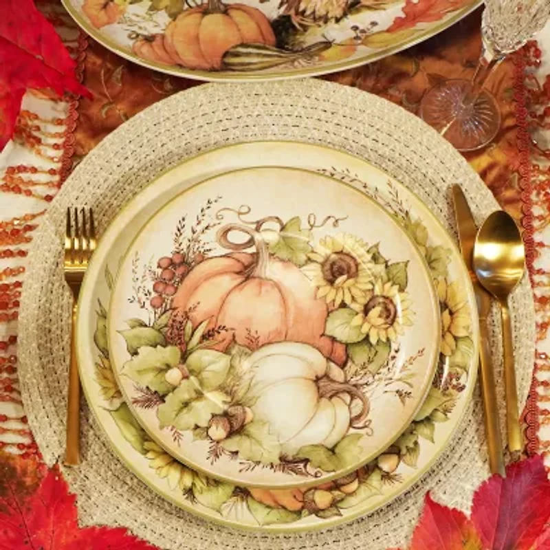 Certified International Autumn Breeze 4-pc. Earthenware Salad Plate