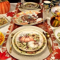 Certified International Autumn Breeze 4-pc. Earthenware Salad Plate