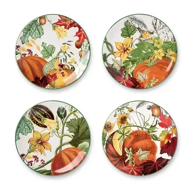 Certified International Harvest Fields 4-pc. Ceramic Salad Plate