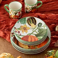 Certified International Harvest Fields 4-pc. Ceramic Salad Plate