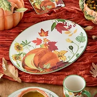 Certified International Harvest Fields Ceramic Serving Platter