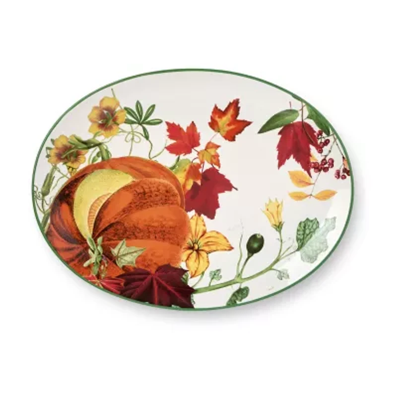Certified International Harvest Fields Ceramic Serving Platter