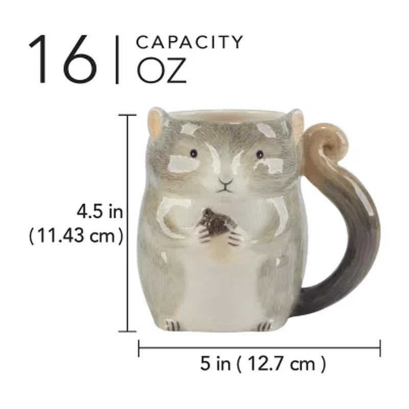 Certified International Woodland Critters 4-pc. Holiday Coffee Mug