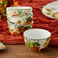 Certified International Harvest Fields 4-pc. Ceramic Ice Cream Bowl