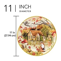 Certified International Woodland Critters 4-pc. Dinner Plate
