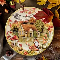 Certified International Woodland Critters 4-pc. Dinner Plate