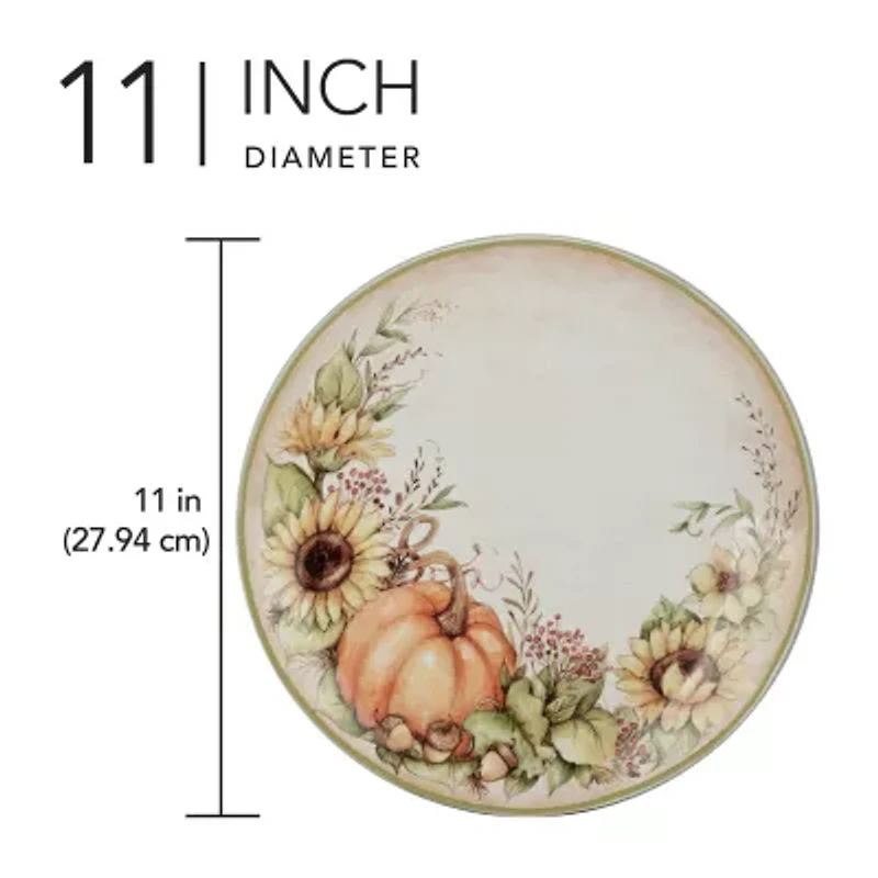 Certified International Autumn Breeze 4-pc. Earthenware Dinner Plate