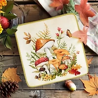 Certified International Woodland Critters 4-pc. Earthenware Appetizer Plate