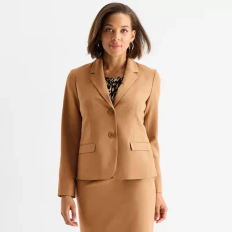 Black Label by Evan-Picone Womens Classic Fit Suit Jacket