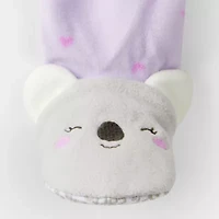 Carter's Toddler Girls Fleece Round Neck Long Sleeve Footed Pajamas