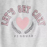 Carter's Little & Big Kid Girls Fleece Round Neck Long Sleeve 2-pc. Pajama Sets