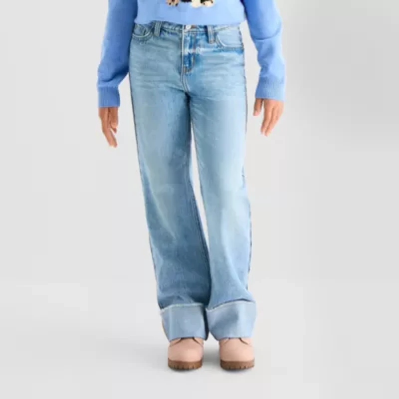 Thereabouts Little & Big Kid Girls Wide Leg Jean
