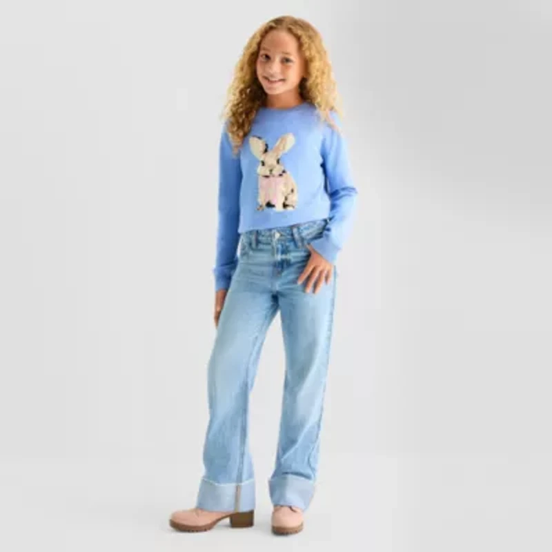 Thereabouts Little & Big Kid Girls Wide Leg Jean