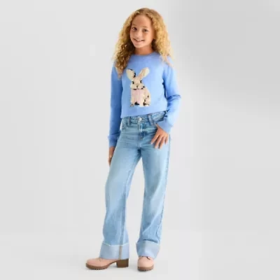 Thereabouts Little & Big Kid Girls Wide Leg Jean