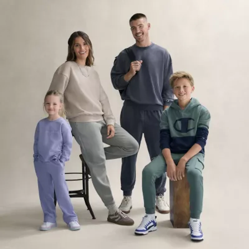 Champion Big Kid Boys Cuffed Mid Rise Regular Fit Fleece Jogger Pant