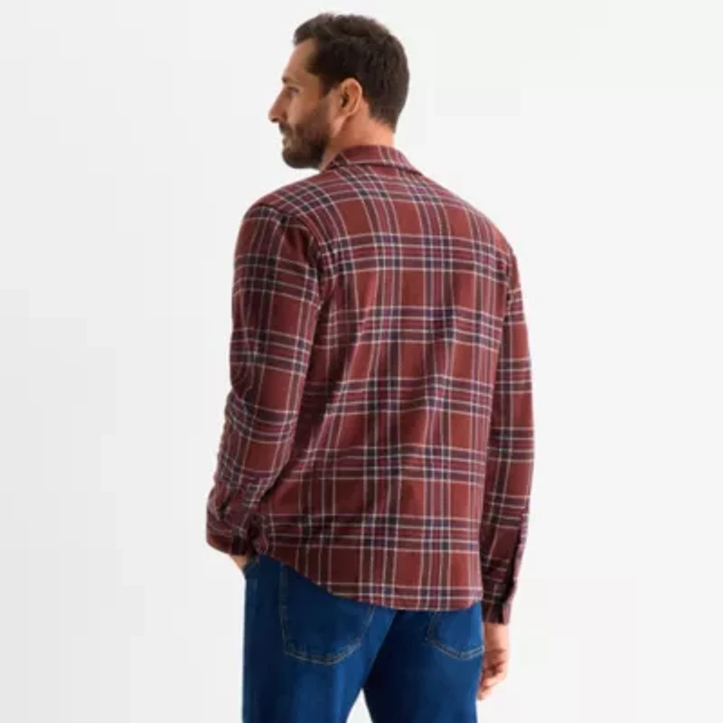 mutual weave Mens Long Sleeve Button-Down Shirt