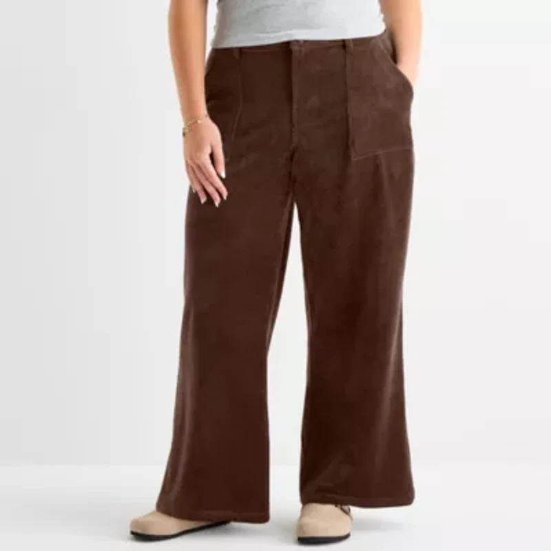 Arizona Womens Juniors Low Rise Corduroy Pant