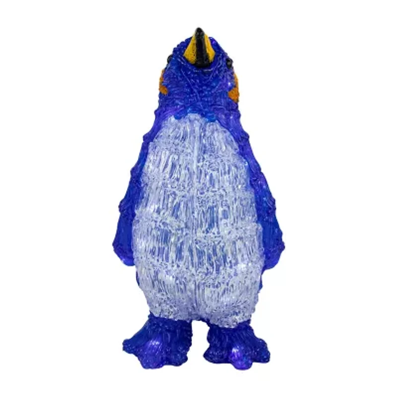 12.5'' Lighted Commercial Grade Acrylic Penguin Christmas Display Decoration
