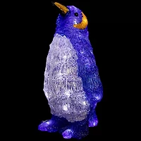 12.5'' Lighted Commercial Grade Acrylic Penguin Christmas Display Decoration