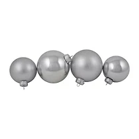 Northlight Silver Glass Ball 72-pc. Christmas Ornament
