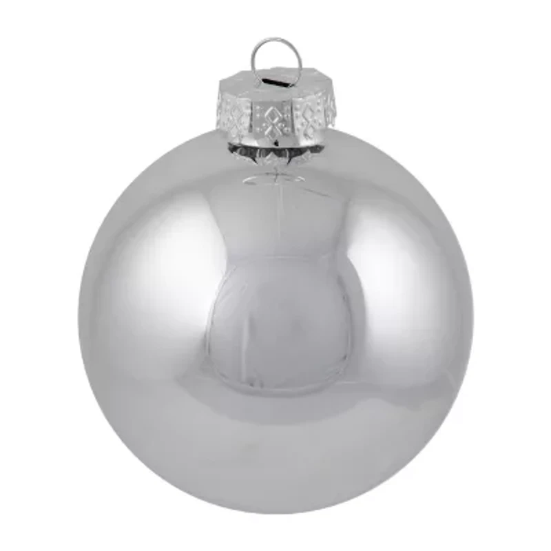 Northlight Silver Glass Ball 72-pc. Christmas Ornament