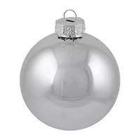 Northlight Silver Glass Ball 72-pc. Christmas Ornament