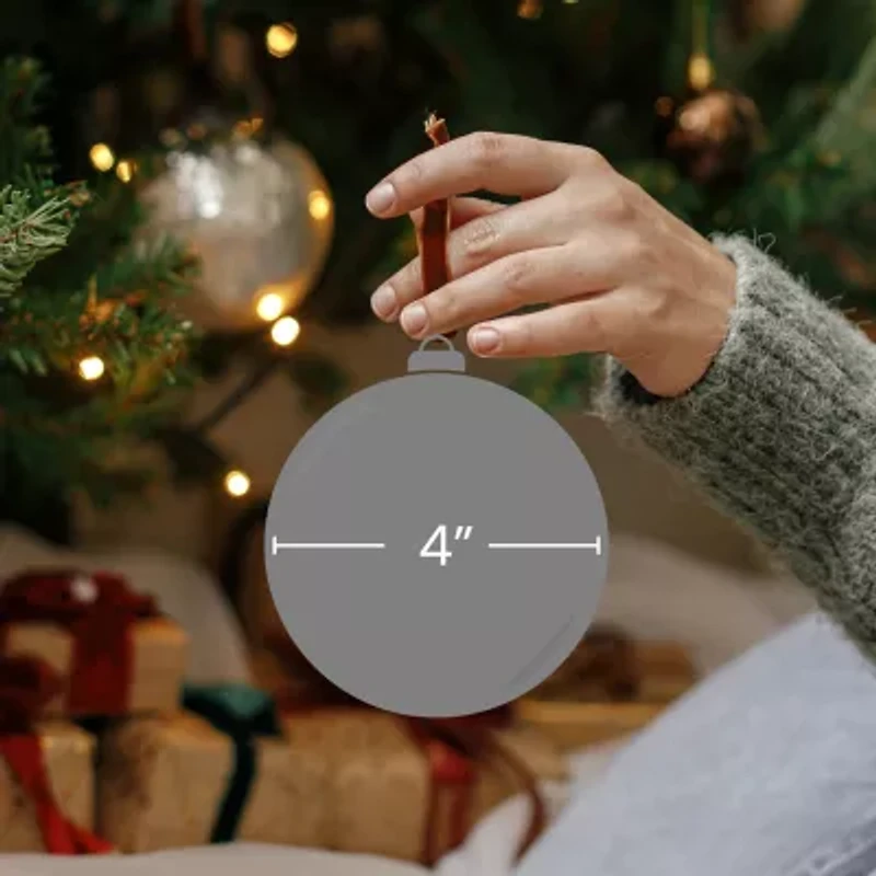 Northlight Silver Glass Ball 72-pc. Christmas Ornament