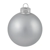 Northlight Silver Glass Ball 72-pc. Christmas Ornament