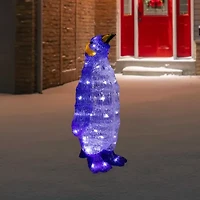 18'' Lighted Commercial Grade Acrylic Penguin Christmas Outdoor Decoration