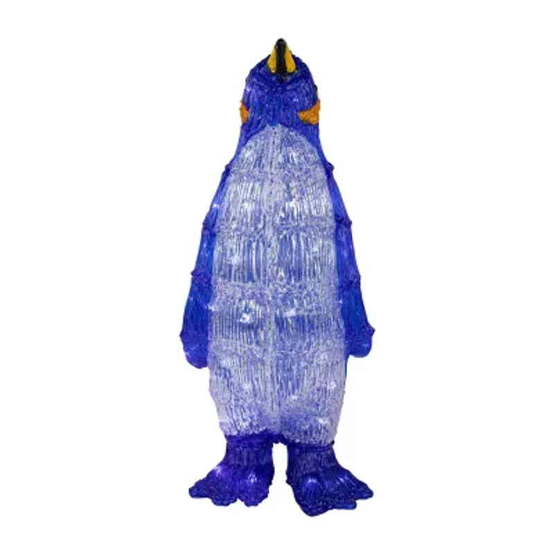 18'' Lighted Commercial Grade Acrylic Penguin Christmas Outdoor Decoration