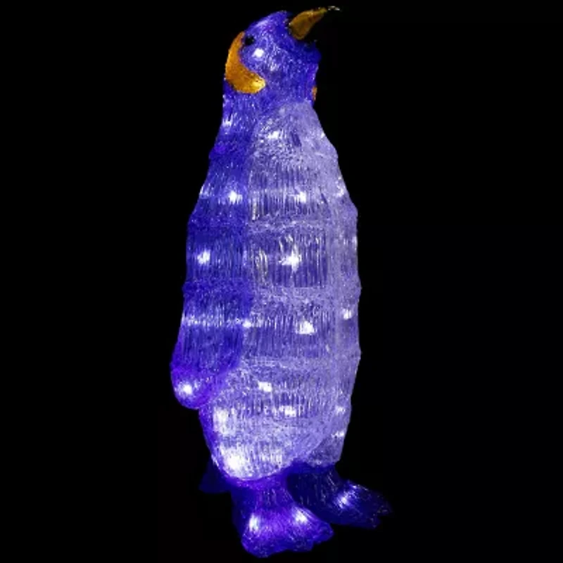 18'' Lighted Commercial Grade Acrylic Penguin Christmas Outdoor Decoration