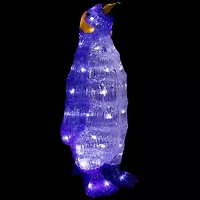 18'' Lighted Commercial Grade Acrylic Penguin Christmas Outdoor Decoration