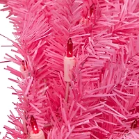 Northlight 36" Pink Spruce Artificial Pink Lights Pre-Lit Wreath