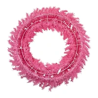 Northlight 36" Pink Spruce Artificial Pink Lights Pre-Lit Wreath