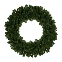 Northlight Canadian Pine Artificial 36 Inch Multi Lights Pre-Lit Wreath