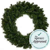 Northlight Canadian Pine Artificial 36 Inch Multi Lights Pre-Lit Wreath