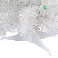 Northlight Snow White Artificial Multi Lights 1 1/2 Feet Pre-Lit Christmas Tree