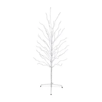 Northlight Led Lighted White Twig Cool White Lights 5 Foot Pre-Lit Birch Christmas Tree