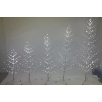 Northlight Led Lighted White Twig Cool White Lights 5 Foot Pre-Lit Birch Christmas Tree