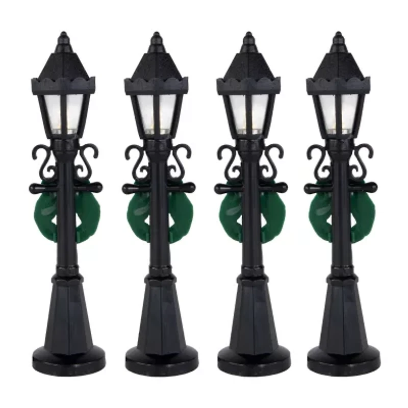Northlight 4.75" Street Lamps Display Pieces 4-pc. Christmas Village