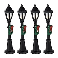 Northlight 4.75" Street Lamps Display Pieces 4-pc. Christmas Village