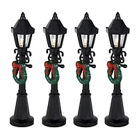 Northlight 4.75" Street Lamps Display Pieces 4-pc. Christmas Village