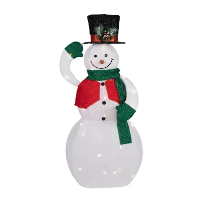 Northlight 36" Led Animated Hat Tipping Christmas Snowman Figurine